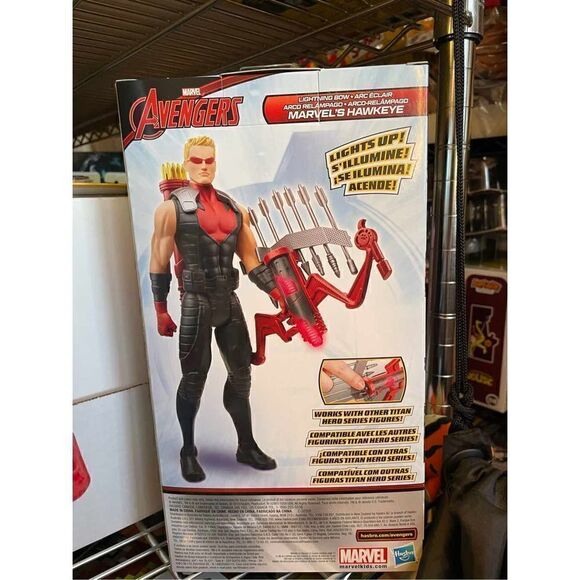 Marvel Legends Hawkeye Action Figure Titan Hero Series Lightening Bow 12" NIB - Picture 4 of 6
